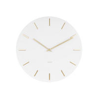 WANDUHR Charm Ø45 cm - Weiß, Metall (45/45/3.5cm) - Karlsson