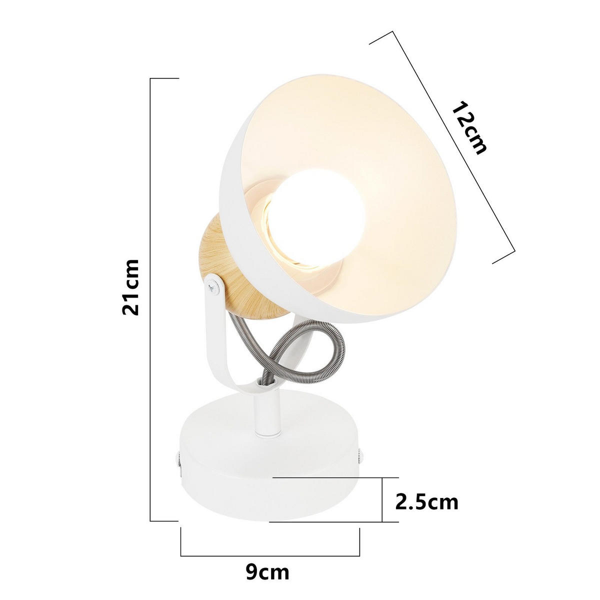 STRAHLER Forrester 18/12/15 cm - Weiß, Metall (18/12/15cm) - Nettlife