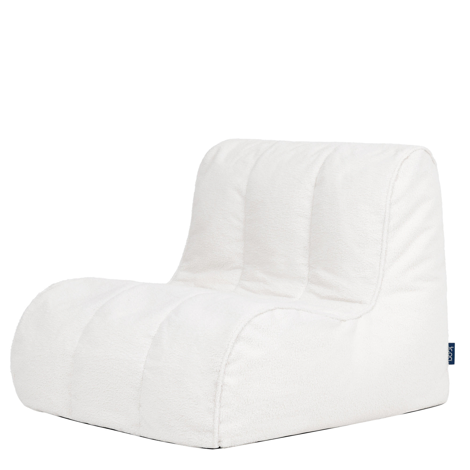 SITZSACK aus Boucle Swoop - Creme, Textil (82/74/92cm) - icon
