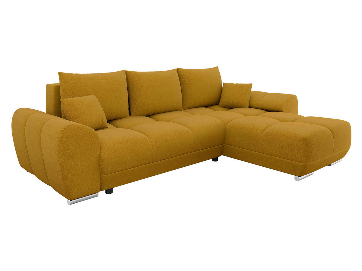 ECKSOFA Logo - Gelb, Holz/Kunststoff (291/183cm) - MIRJAN24