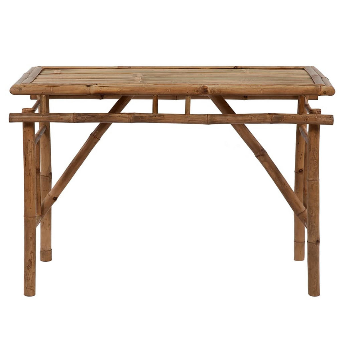 GARTENTISCH Klappbar 115/50/75 Cm Bambus - Braun, Naturmaterialen (115/50/75cm) - vidaXL
