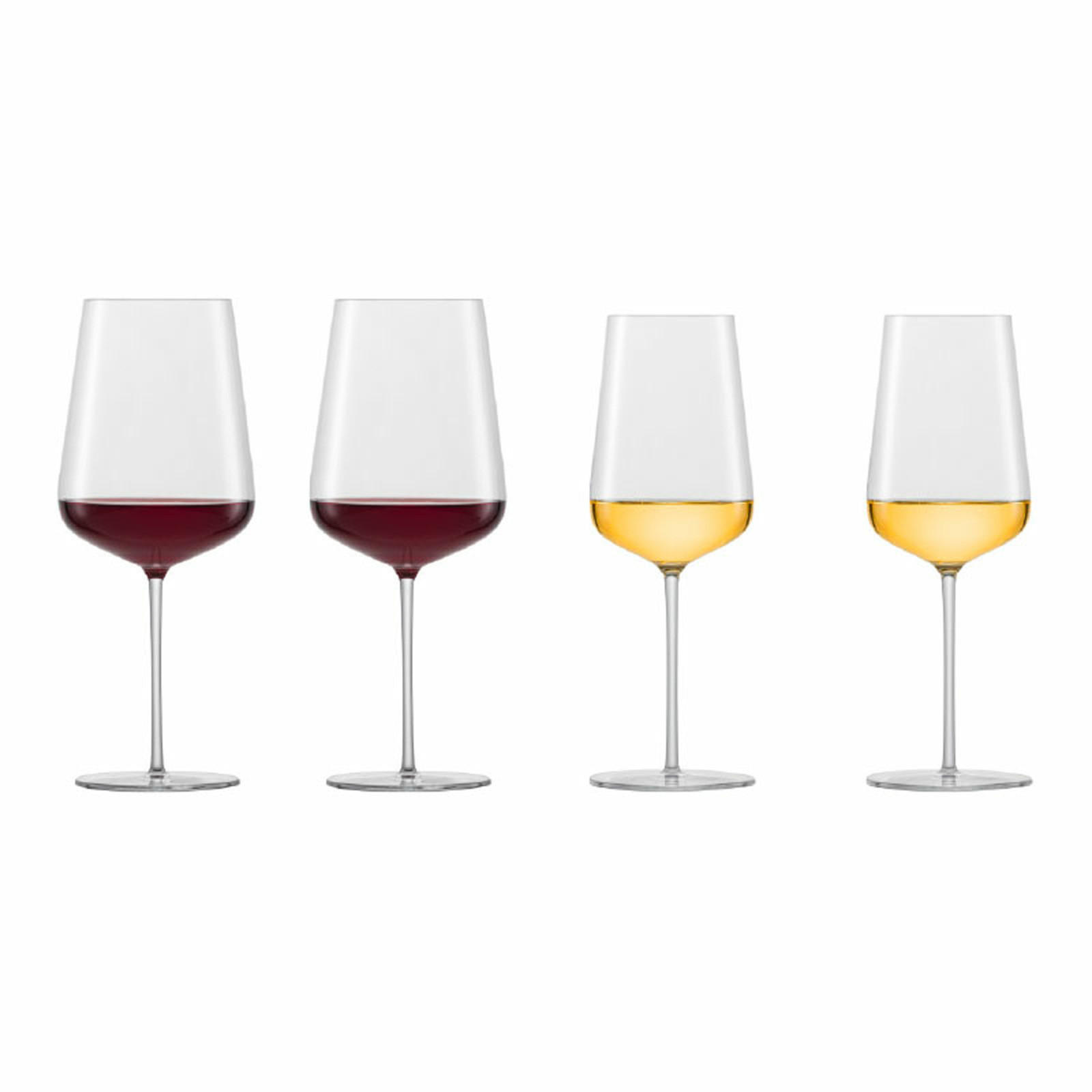 CHARDONNAY UND BORDEAUX WEINGLÄSER Vervino transparent 4er Set - Transparent, Glas - Zwiesel Glas