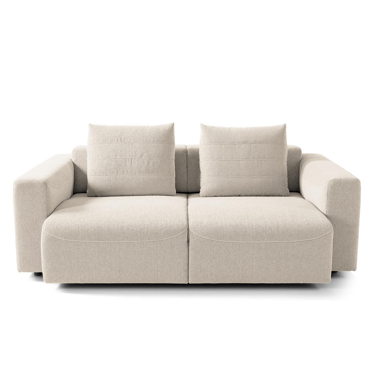2,5-SITZER SOFA - Webstoff - Beige, Textil (199/83/100cm) - home24