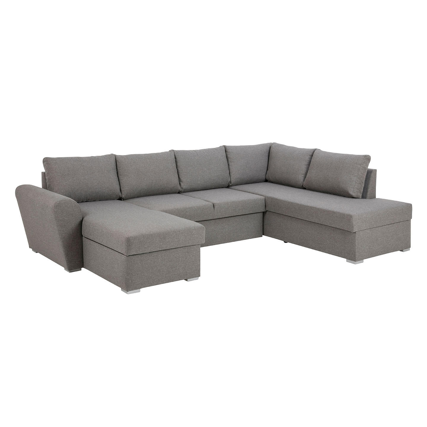 SCHLAFSOFA hellgrau - Grau, Holzwerkstoff (296/85/202cm) - ebuy24