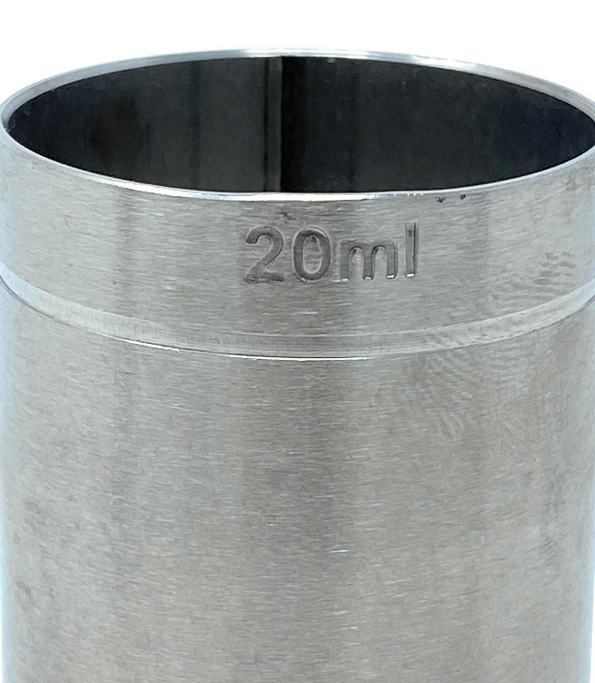 JIGGER 2cl 4cl Doppelmessbecher Edelstahl - Silberfarben, Metall (3.8/6/3.8cm) - DanDiBo