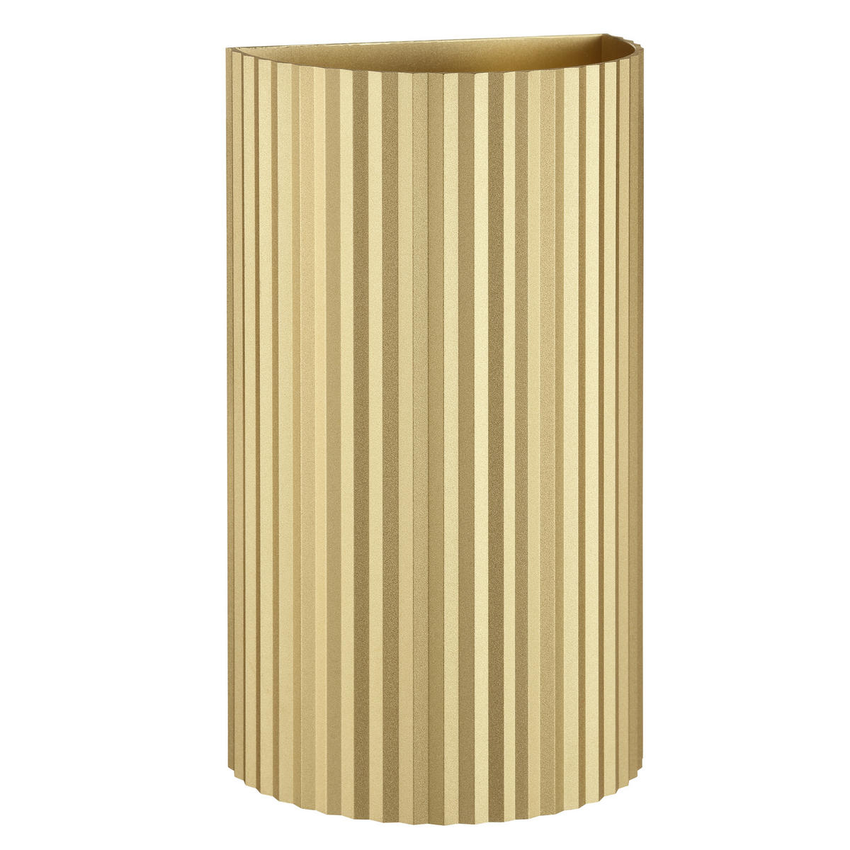 WANDLEUCHTE Undula Gold matt 6/10/18 cm - Goldfarben, Metall (10/18/6cm) - Brilliant