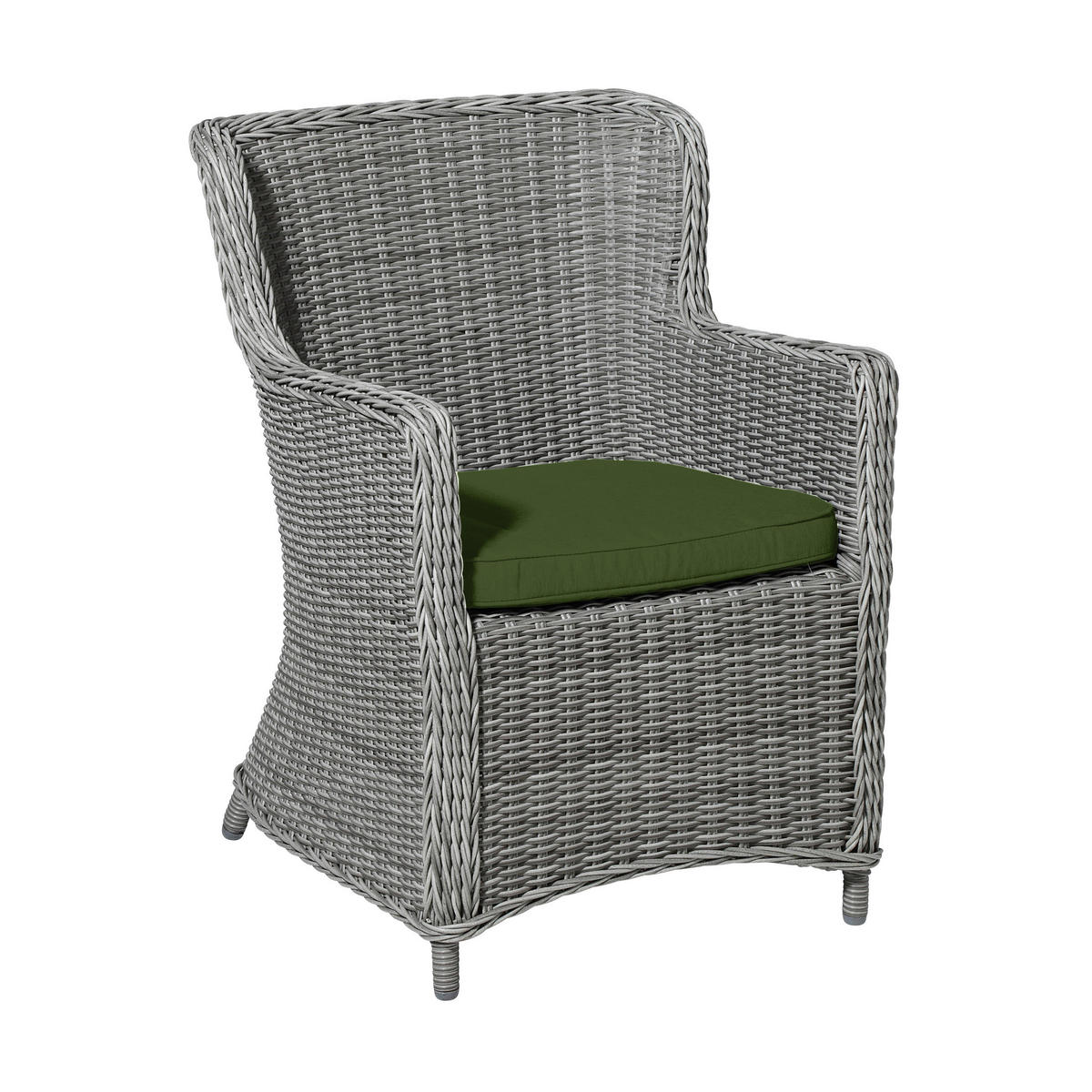 SITZKISSEN Moos 48/48 cm 4er-Set - Dunkelgrün, Textil (48/7/48cm) - Madison