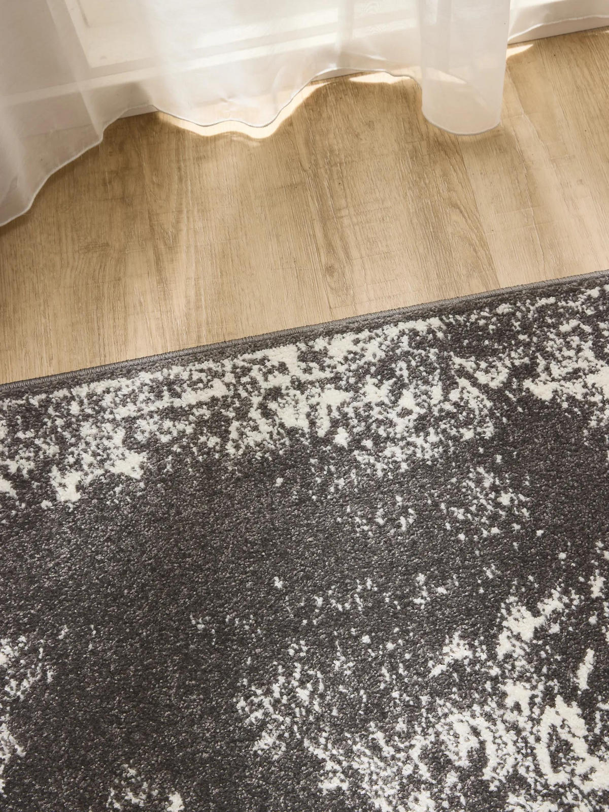 VINTAGE-TEPPICH Sia 240/340 cm - Grau, Kunststoff (240/340cm) - benuta