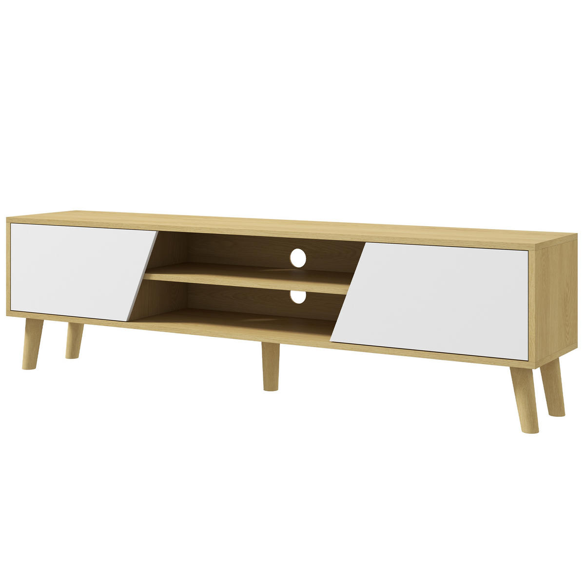 TV-MÖBEL Braun 1 Stück - Braun, Holzwerkstoff (150/42/30cm) - GiPP