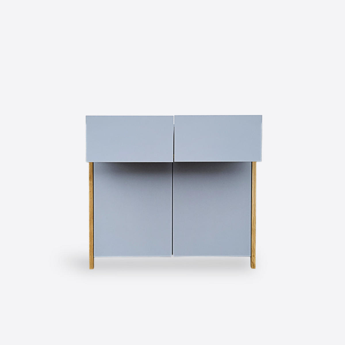 KOMMODE für das Wohnzimmer oder Schlafzimmer BOSTON - Eichefarben, Holz (105/100/35cm) - Rawood Furniture