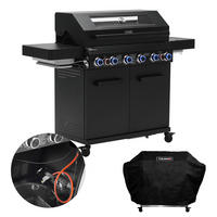 GASGRILL PLATINUM YAMARA DARK 6+2 Set - Schwarz, Metall (159/117/55cm) - TAINO