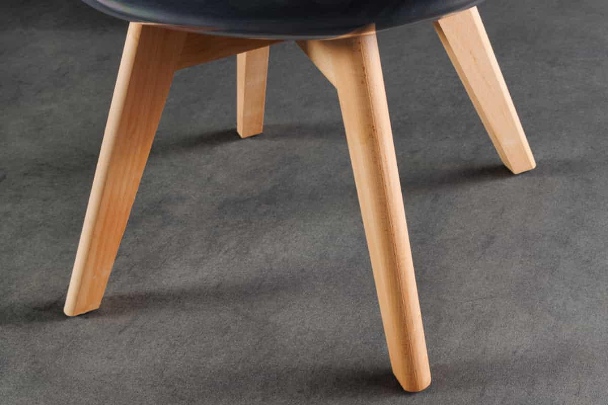 STUHL SCANDINAVIA MEISTERSTÜCK Kunstleder Transparent 80 cm - Transparent/Schwarz, Holz/Kunststoff (47/81/53cm) - riess-ambiente