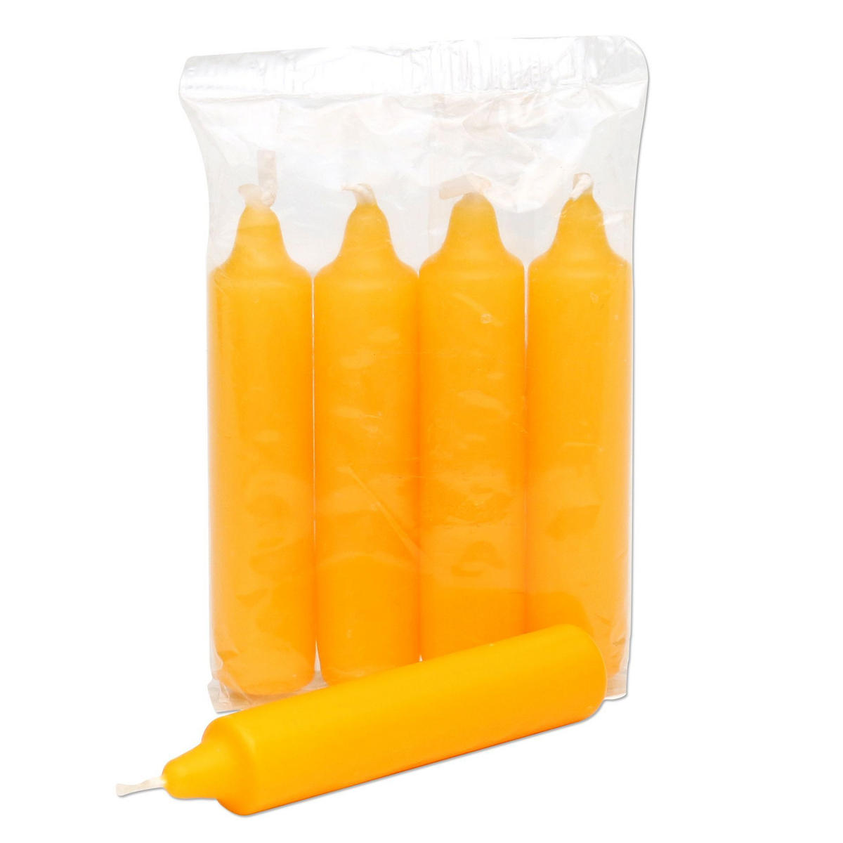 ADVENTSKERZEN 23/105 mm goldgelb 4er Packung - Multicolor, Metall (0.1/1/0.1cm)