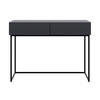 KONSOLENTISCH Veldio Schwarz mit schwarzen Beinen 110 cm - Schwarz, Holzwerkstoff/Metall (110/79/40cm) - Selsey