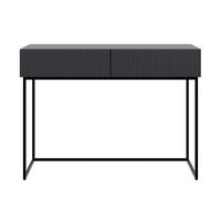 KONSOLENTISCH Veldio Schwarz mit schwarzen Beinen 110 cm - Schwarz, Holzwerkstoff/Metall (110/79/40cm) - Selsey