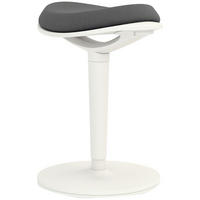 PENDELHOCKER ergonomisch höhenverstellbar bis 120kg 42,5x35,5x56,5-71,5cm - Grau, Textil (35.5/71.5/42.5cm)