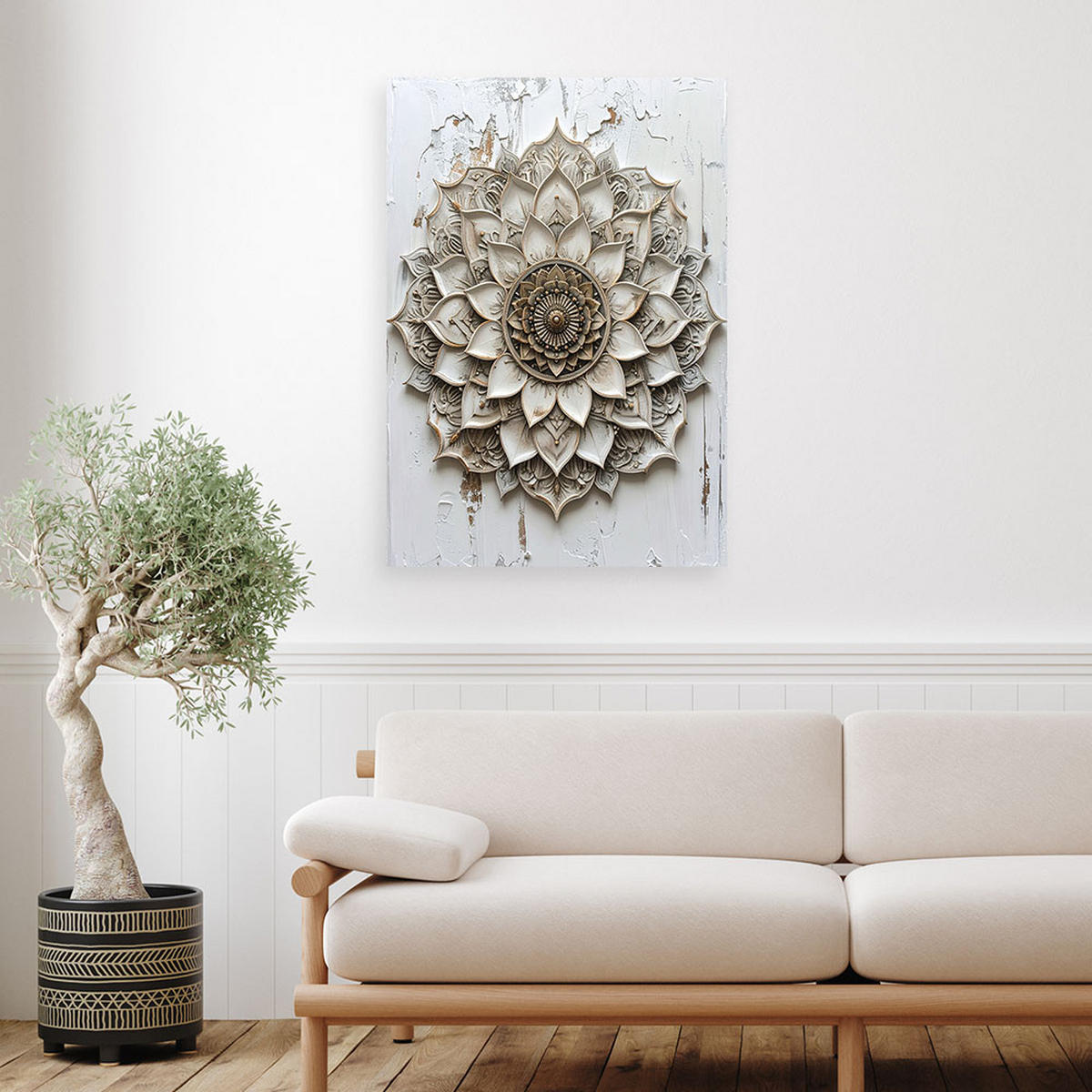 LEINWANDBILD Zen und Orientalisch 70x100cm - Beige, Textil (70/100cm) - Feeby