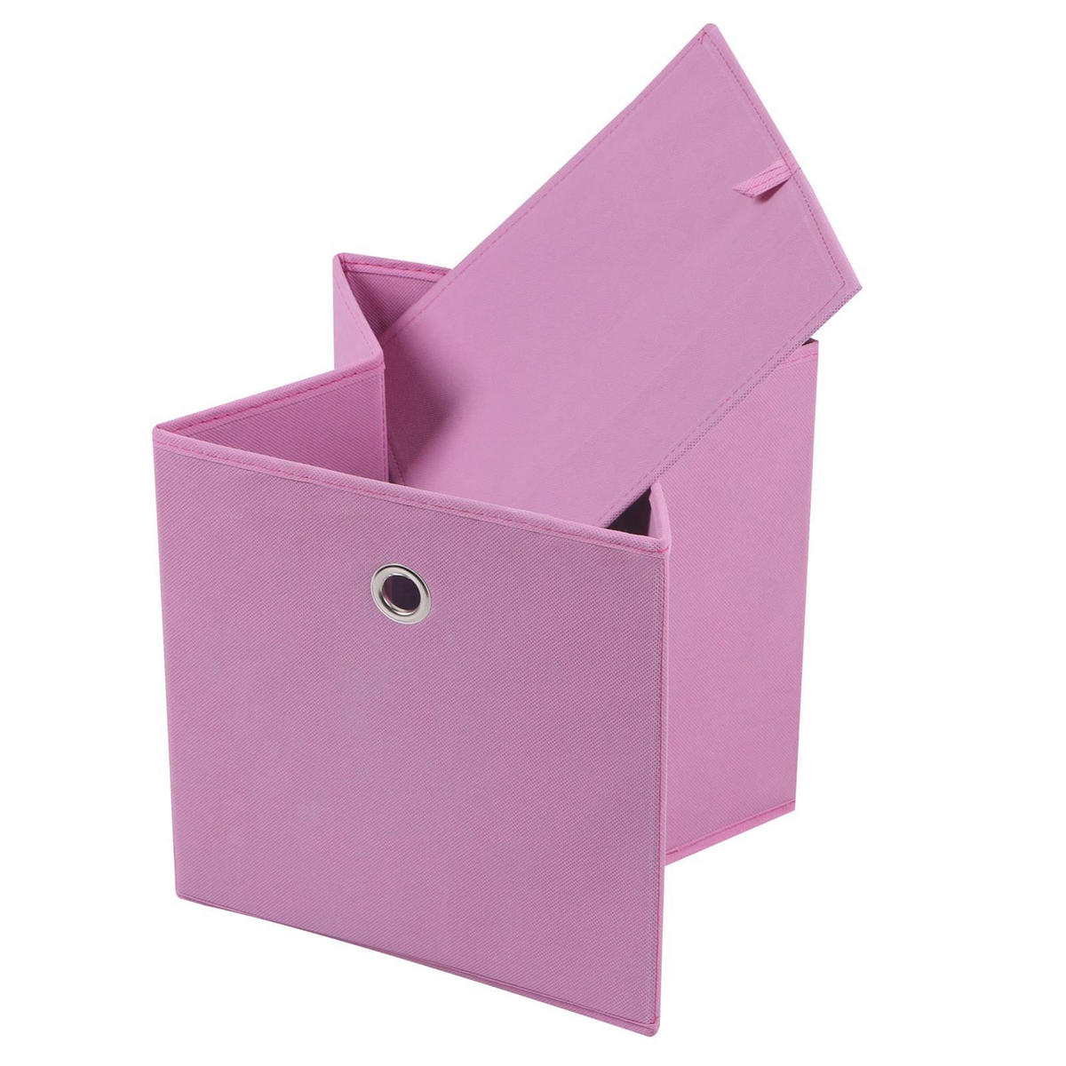 FALTBOX ELA 2ER-SET - Rosa, Textil (27/27/27cm) - IDIMEX