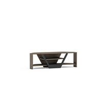 TV-ELEMENT Sares Walnuss Schwarz - Walnussfarben/Schwarz, Holzwerkstoff (120/36.8/35cm) - Decorotika
