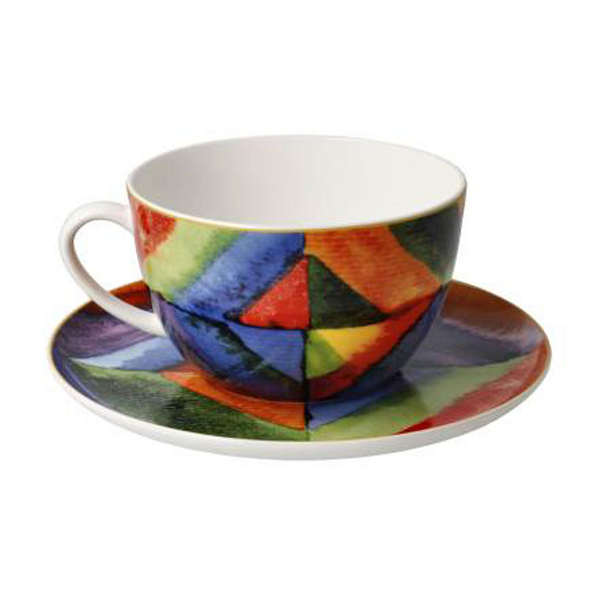 MILCHKAFFEETASSE Kandinsky - Farbstudie, Fine Bone China - Multicolor, Keramik (0.35L) - Goebel