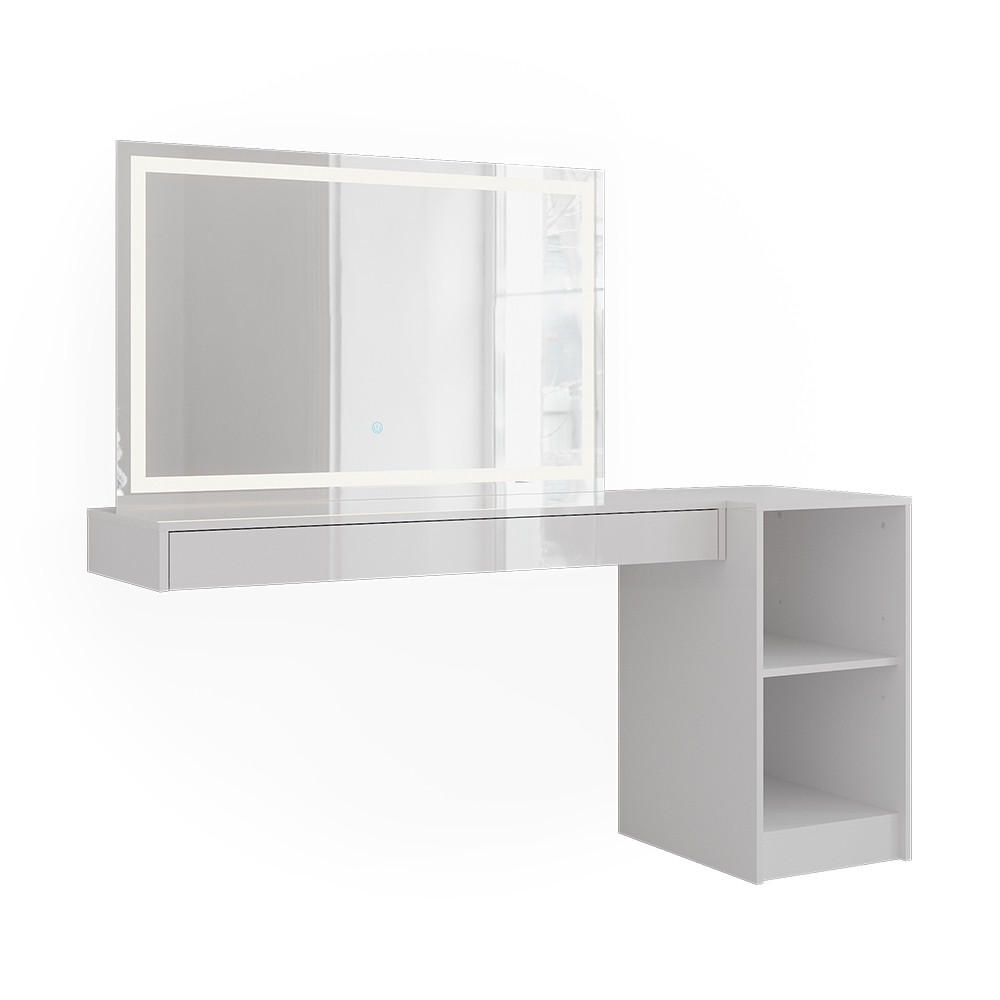 TOALETNÍ STOLEK Sherry Bílá - bílá, kompozitní dřevo (120/12/40.1cm) - Vicco