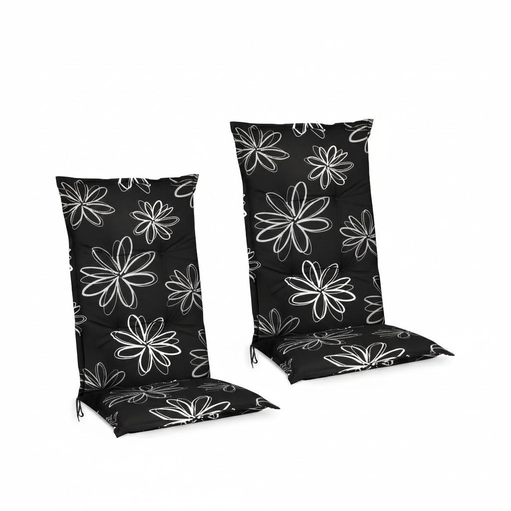 HOCHLEHNERAUFLAGE Flores 120x50x6cm Ornamente (2tlg) - Multicolor, Textil (50/6/120cm) - Beautissu 