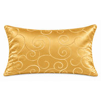 KISSENBEZUG 30x50 cm Gelb Damast Circle - Gelb, Textil (30/50cm) - TiborTex