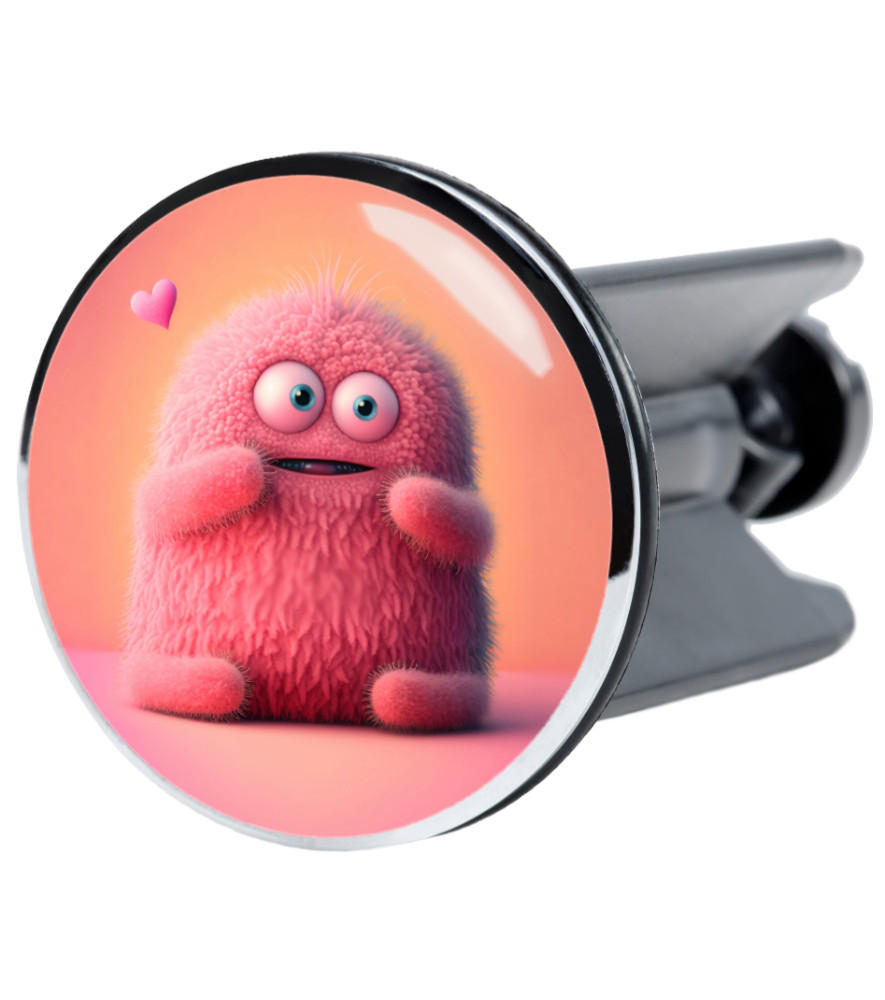 WASCHBECKENSTÖPSEL Coco - Pink, Kunststoff/Metall (4/7/7cm) - Sanilo