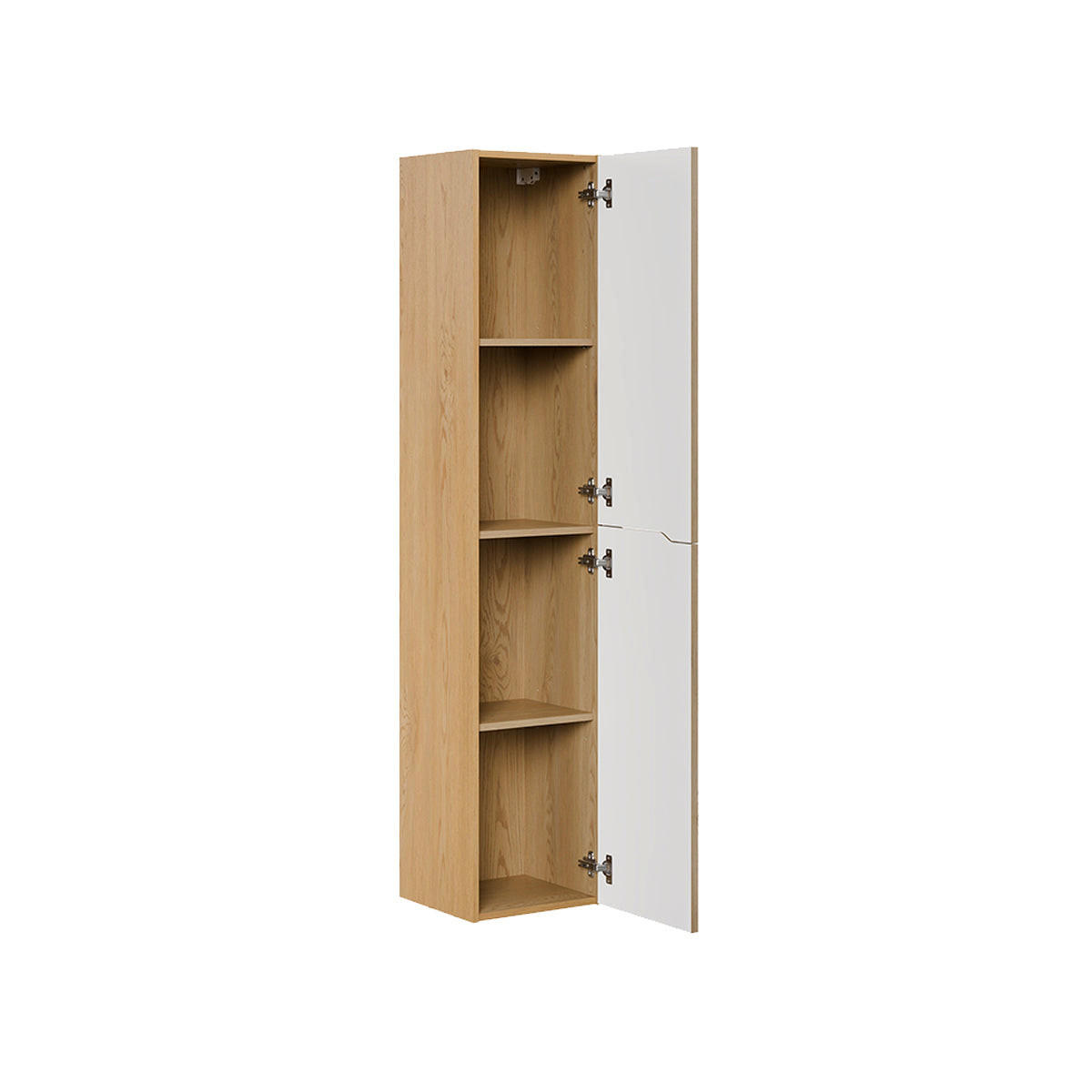 BADMÖBEL 80.2cm Isaline 2er-Set Helle Eiche - Braun, Holzwerkstoff (80.2/57/46cm) - Petits-meubles