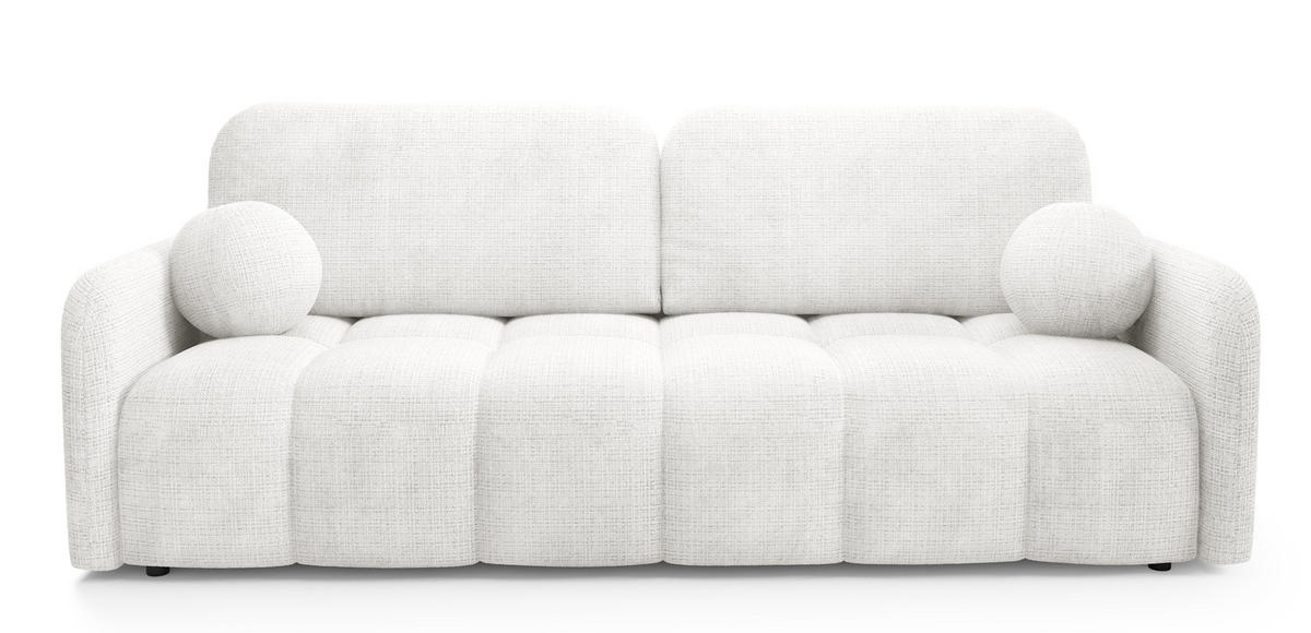 SOFA Cremona 01 Ausziehbar Mit Bequemem Sitz - Weiß, Textil (218/90/88cm) - Sepro Meble