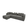 GARTENLOUNGE-SET 1 Bozhana 312x67x174 mit Outdoorbezug in anthrazit - Anthrazit, Kunststoff (312/67/174cm) - 58aufmkessel