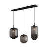 HÄNGELEUCHTE Velo 3-flammig Rauch Ø 18/20/25cm - Anthrazit/Schwarz, Glas (25/25/27cm) - s.luce