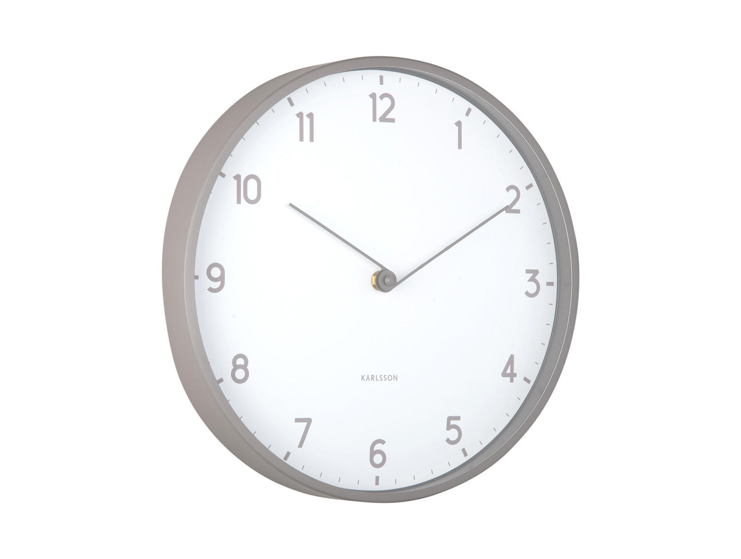 WANDUHR Sencillez Ø30 cm - Grau, Kunststoff (30/4/30cm) - Karlsson