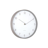 WANDUHR Sencillez Ø30 cm - Grau, Kunststoff (30/4/30cm) - Karlsson