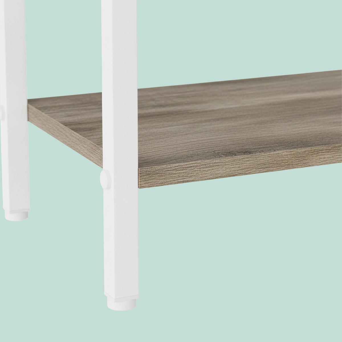 HANDTUCHSTÄNDER - Weiß, Holzwerkstoff/Metall (43/81/28cm) - Relaxdays