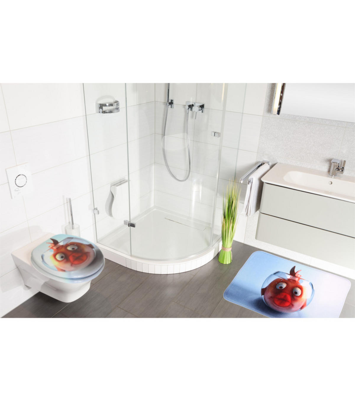 BADTEPPICH Goldfisch 70 x 110 cm - Orange, Textil (70/110cm) - Sanilo