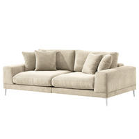 3-SITZER SOFA - Beige, Textil (243/92/103cm) - home24