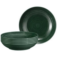 SUPPENTELLER Terra Moosgrün ø 21,2 cm 6er Set - Dunkelgrün, Keramik (21.2cm) - Seltmann Weiden