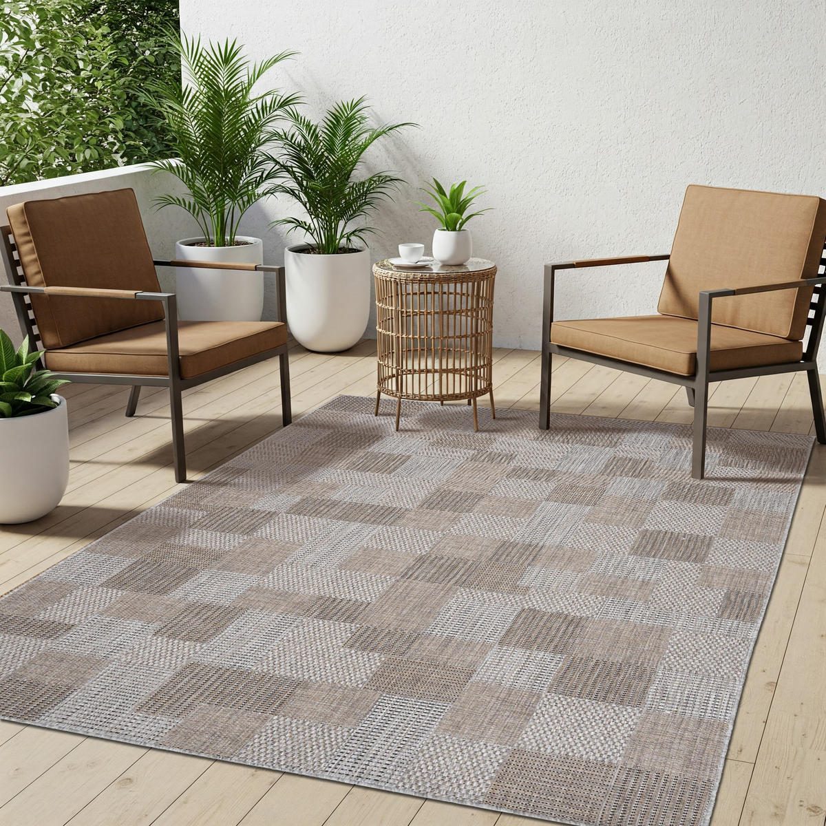 TEPPICH MELISSA Grau 160/230 cm - Grau, Kunststoff (160/230cm) - Tapiso