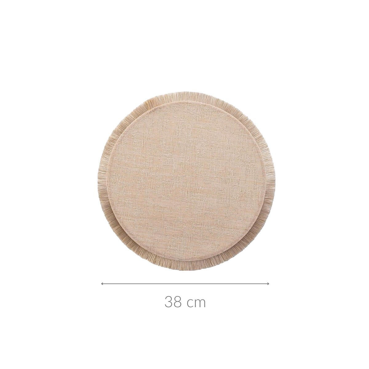 TISCHUNTERLAGE Joalie 38 cm - Goldfarben, Kunststoff (38cm) - Douceur d´intérieur