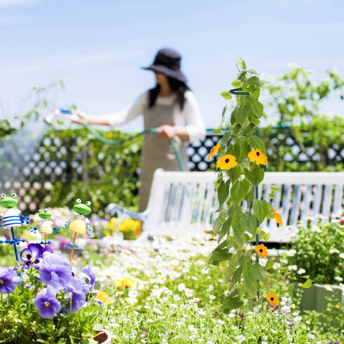 RANKHILFE - Dunkelgrün, Metall (6/80/6cm) - Relaxdays