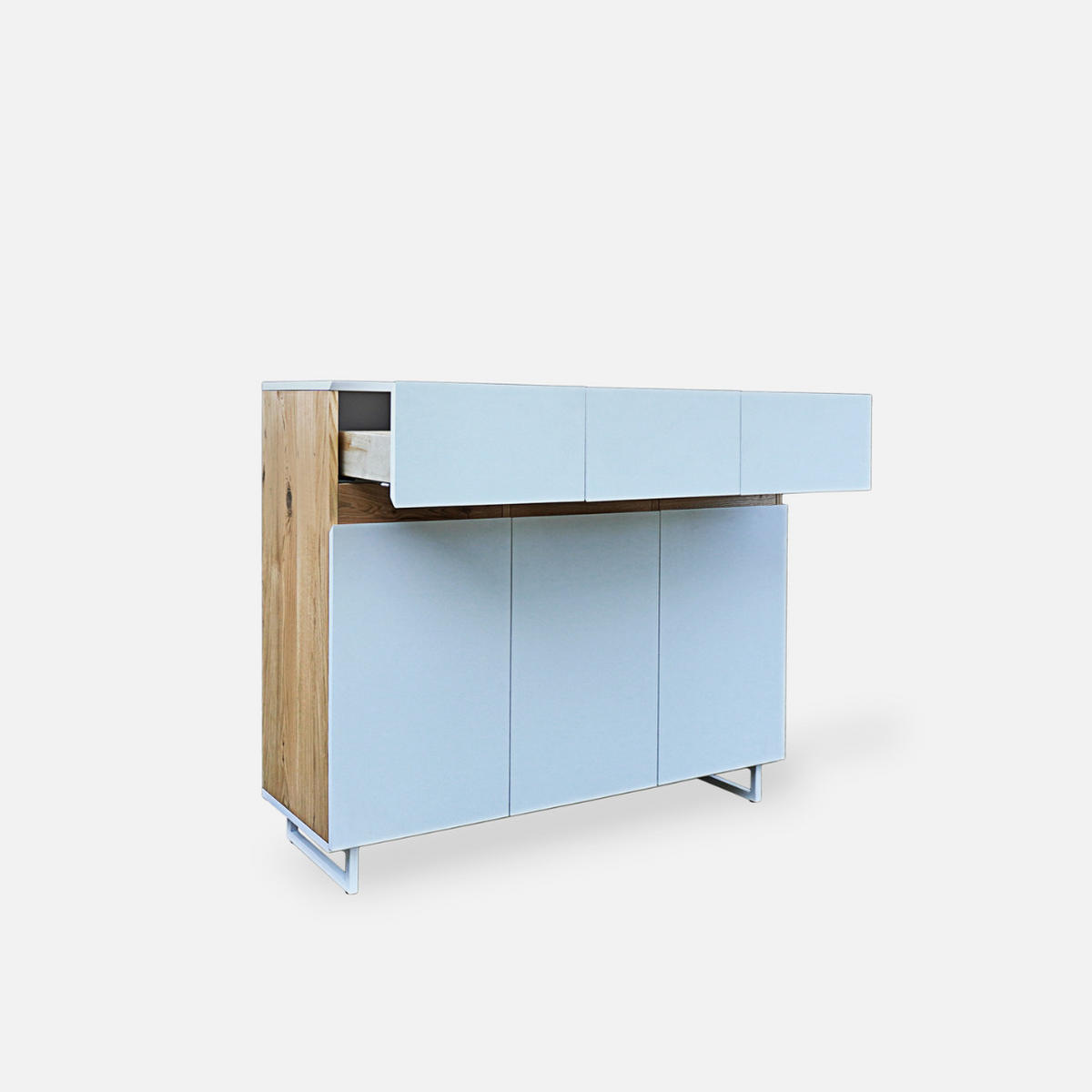 KOMMODE aus Massivholz für das Wohnzimmer DORIS - Eichefarben, Holz (120/105/40cm) - Rawood Furniture