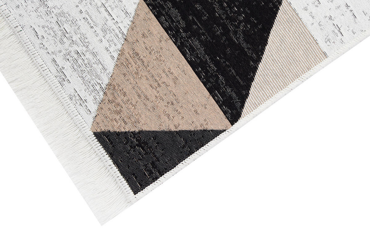 2707 KANUNI AZTECA 80/200 cm - Beige/Schwarz, Naturmaterialien (80/200cm) - Tapiso
