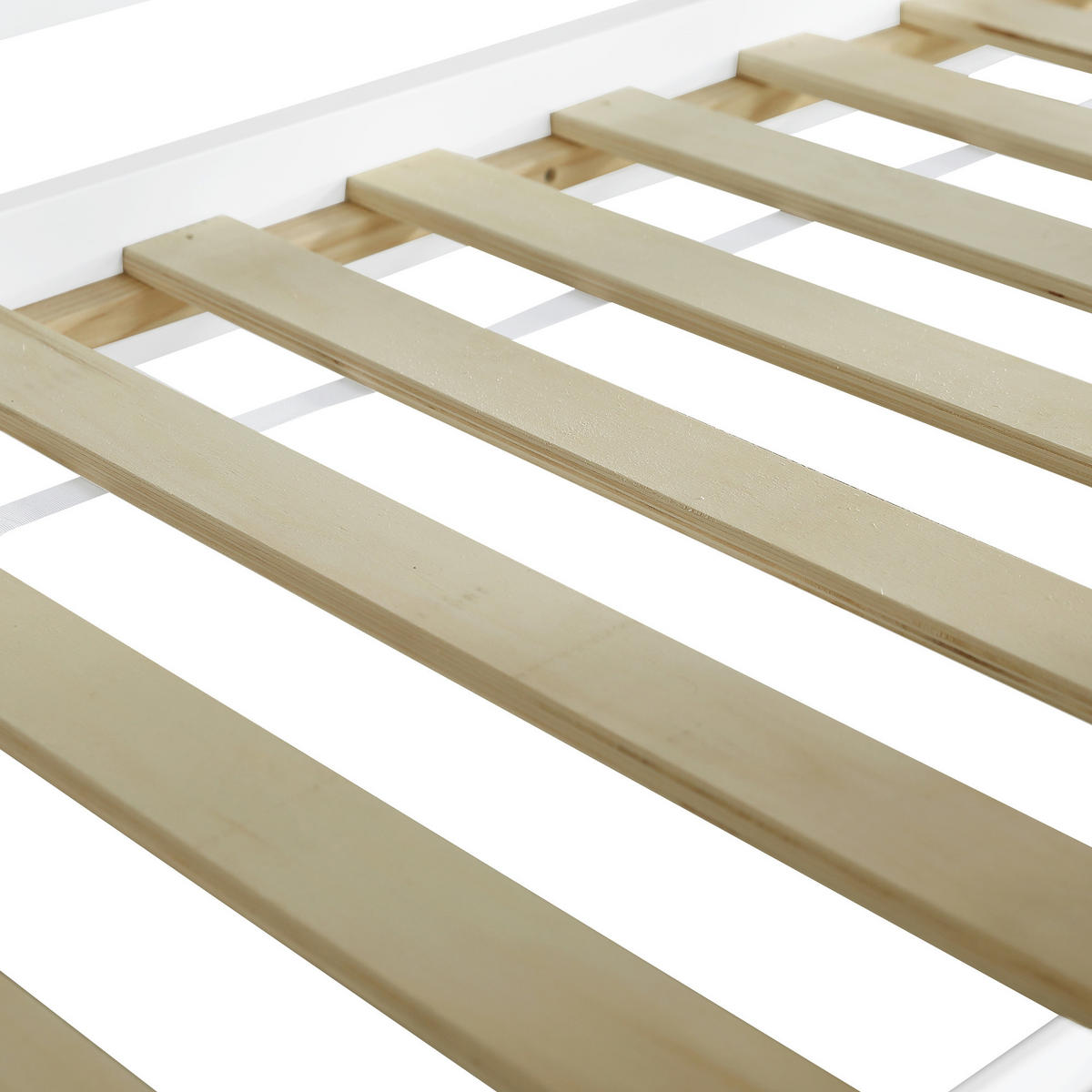 HOCHBETT 90/200 cm DE-32738 Haus-Design mit Fenstern und Treppe Weiß - Weiß, Holz (90/200cm) - ComfortXL