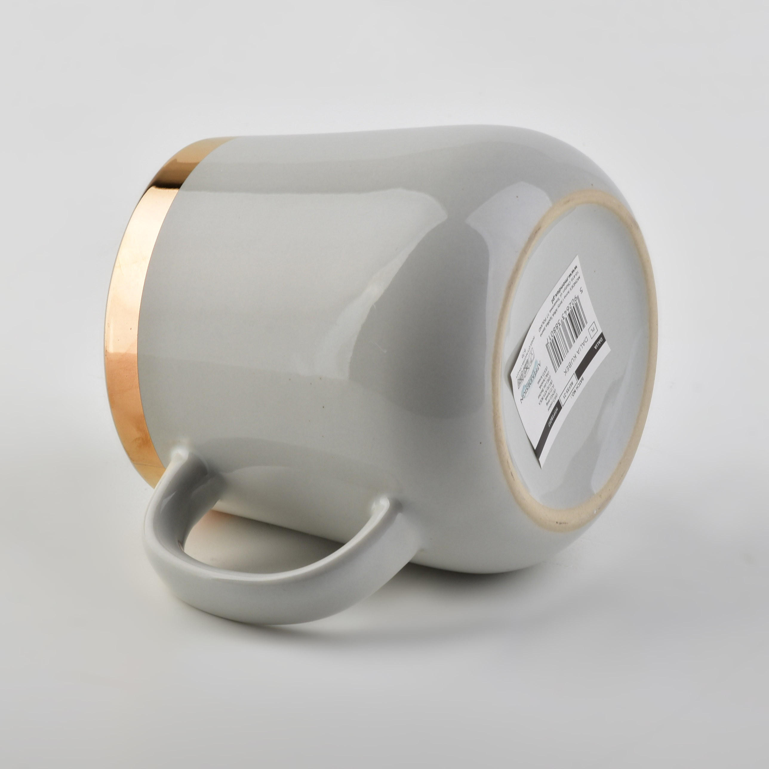 BECHER Dalia Grau 13/9/10 cm Keramik - Grau, Keramik (0.5L) - Mondex