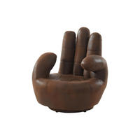 SESSEL mit gerader Rückenlehne - 1 -Sitzer - Polyester - braun - CATCHY - Braun, Textil (82/89/78cm) - Vente-Unique