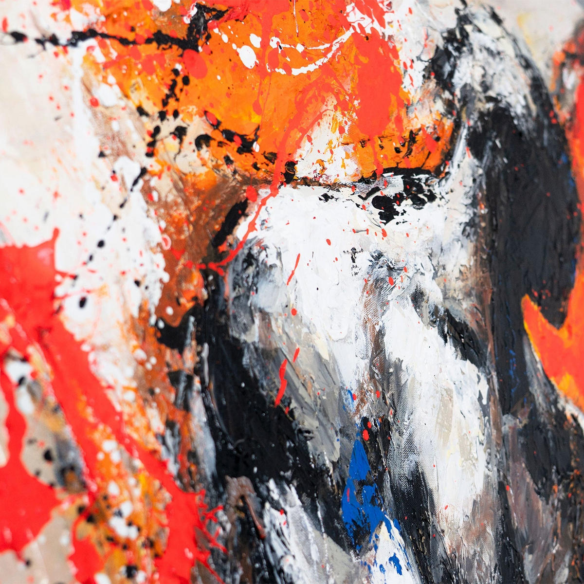 GEMÄLDE Innere Kraft Schattenfugenrahmen Schwarz 140x100 cm - Schwarz, Holz (140/100cm) - YS-art gallery