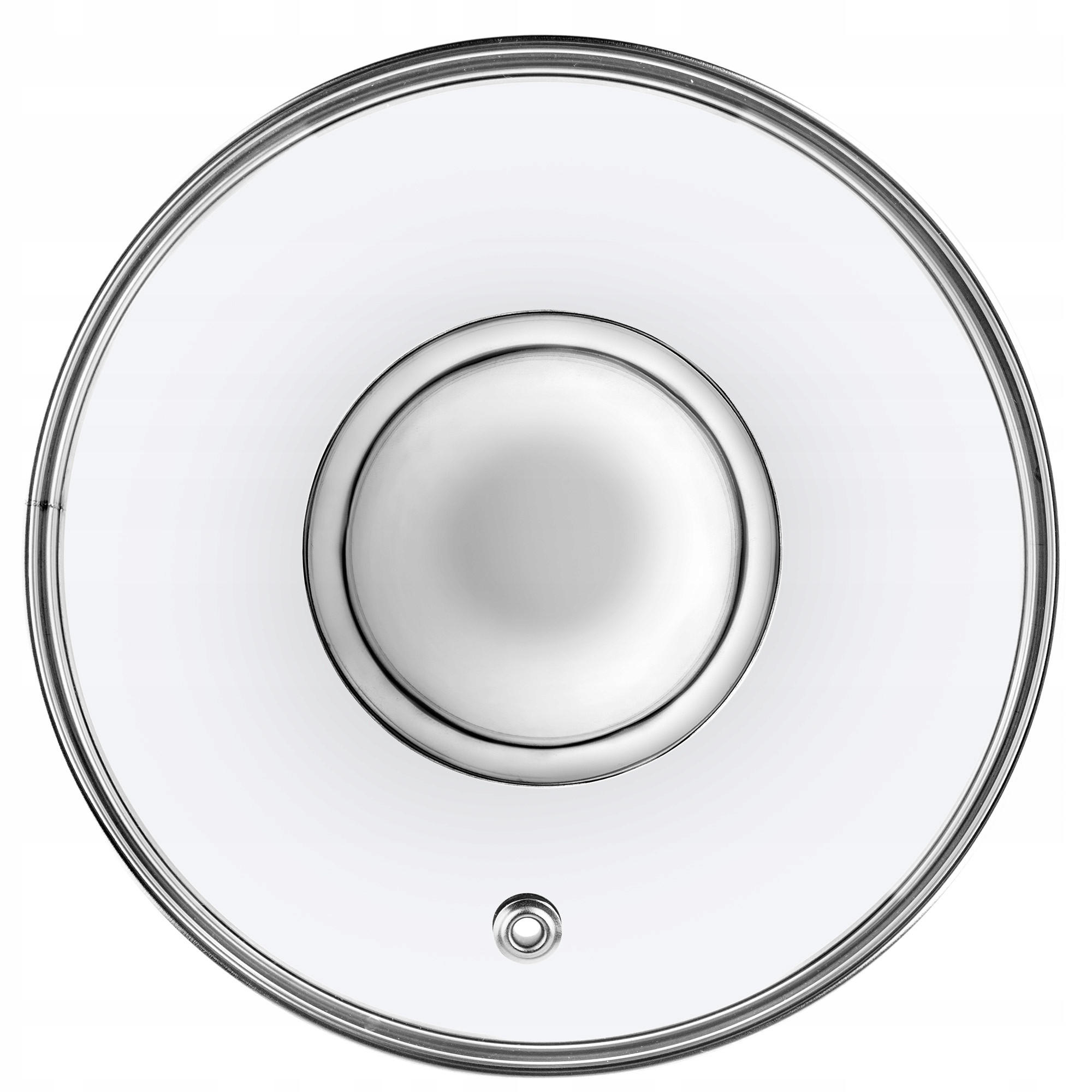 DECKEL mit Metallgriff, 16 cm - Transparent, Glas (16cm) - KADAX
