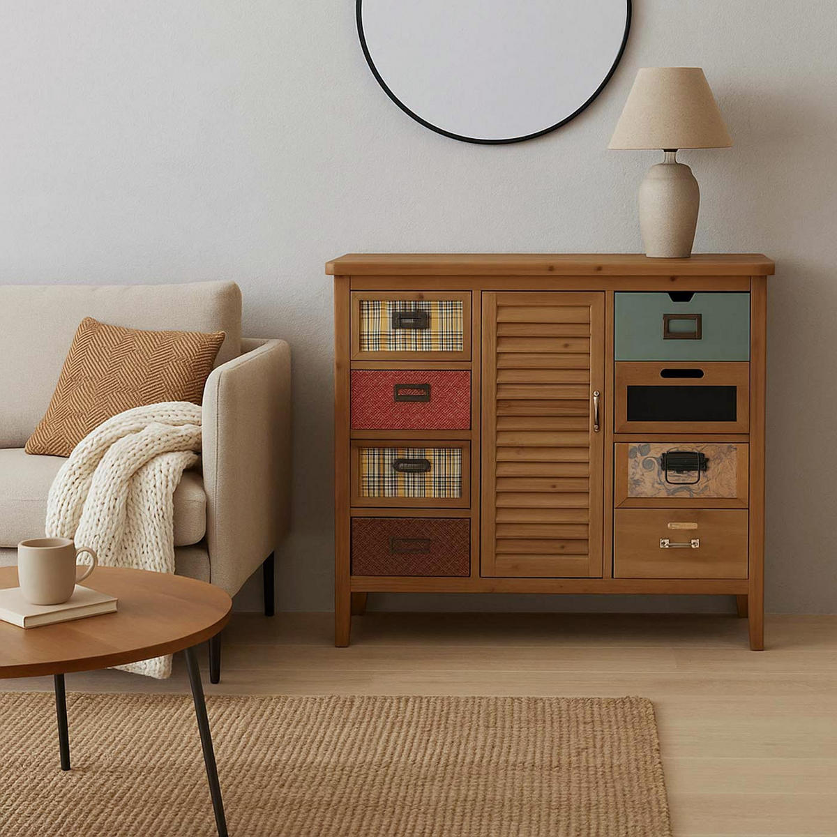 APOTHEKERKOMMODE Braun - Braun, Holz (91/80/40cm) - MCW