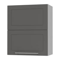 KÜCHENHÄNGESCHRANK Kvantum W8B/60 Graphit Matt / Grau Matt 60 / 32,5 / 72cm - Graphitfarben/Grau, Holz/Holzwerkstoff (60/72/32.5cm) - Feldmann-Wohnen